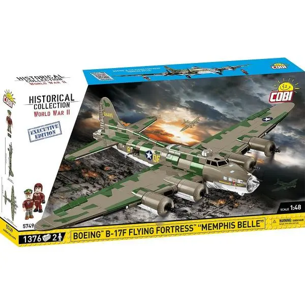 Cobi 5749 ii ww boeing b-17f flying fortress, 1:48, 1376 k, 2 f executive edition