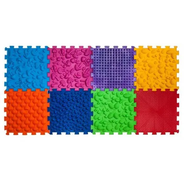 Ortek Masážní ortopedická podložka Puzzle "Mix" 8 prvků