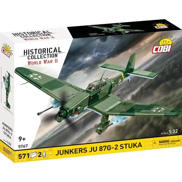 Cobi 5767 ii ww junkers ju 87g-2 stuka, 1:32, 571 k, 2 f