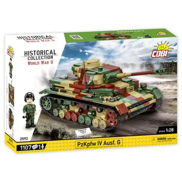 Cobi 2592 Historical Collection WWII Tank Panzerkampfwagen PzKpfw IV Ausf. G 1107