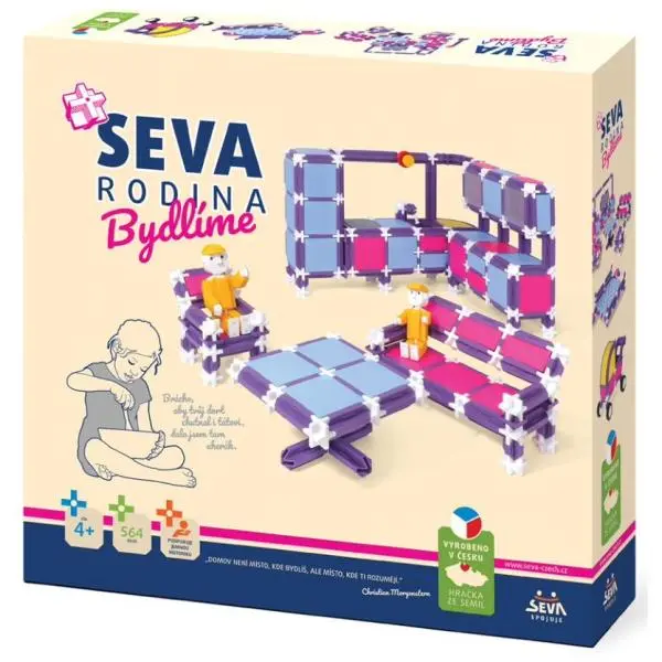 Stavebnice SEVA RODINA Bydlíme 564 ks