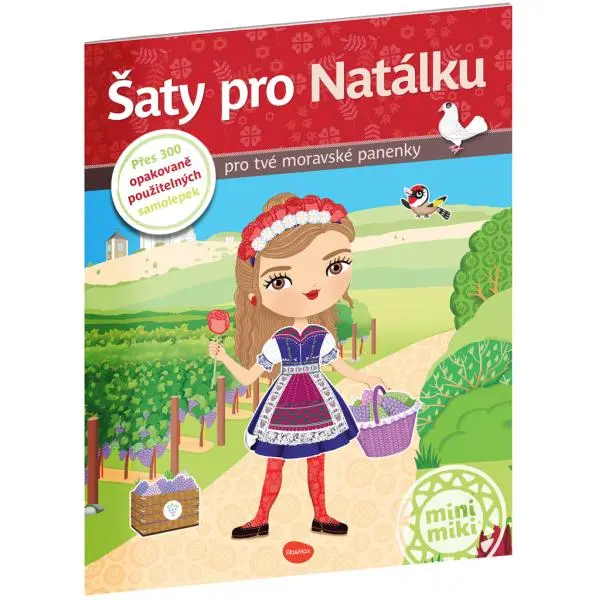 Šaty pro NATÁLKU ¦ Kniha samolepek - Ema Potužníková