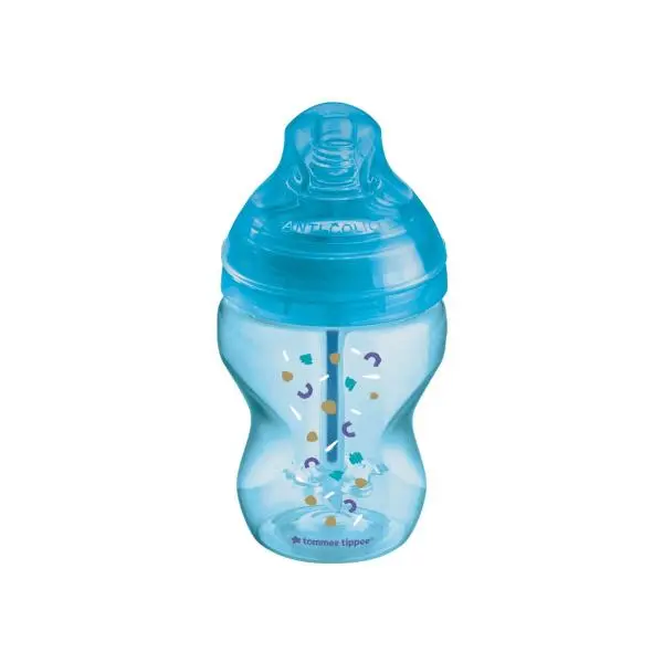 Kojenecká láhev, anti-colic, 0m+, 260 ml, modrá, 1ks