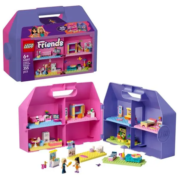 Lego® friends 42697 kreativní kufřík a domek pro panenky