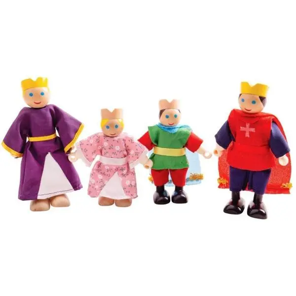 Bigjigs Toys Dřevěné postavičky královská rodina
