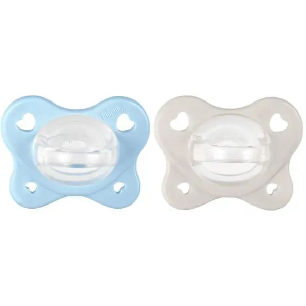 CHICCO Dudlíky PhysioForma? Dual Soft modré 2-6m, 2 ks