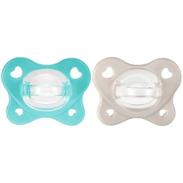 CHICCO Dudlík Physio Dual Soft silikonový chlapec 6-16m, 2 ks