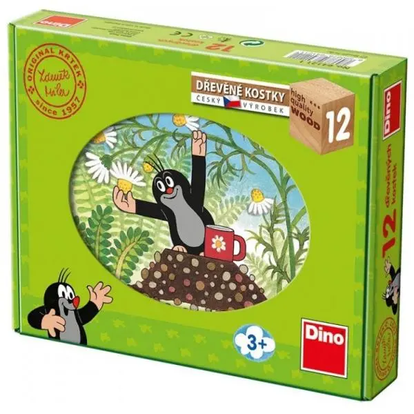 Dino kostky Krtek a přátelé 12 kostek