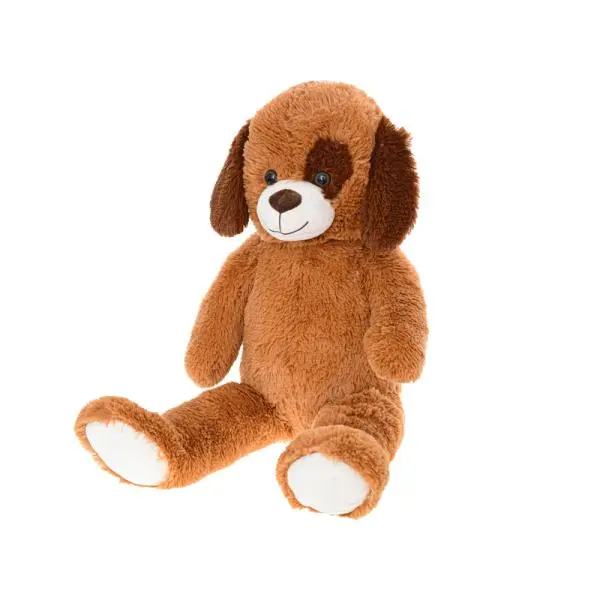 Mikro trading Plush Friends - Pes plyšový - 80 cm - tmavě hnědá