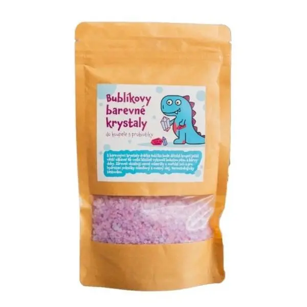 PURE HARMONY sůl do koupele Bublíkove barevné krystaly s probiotiky 160g