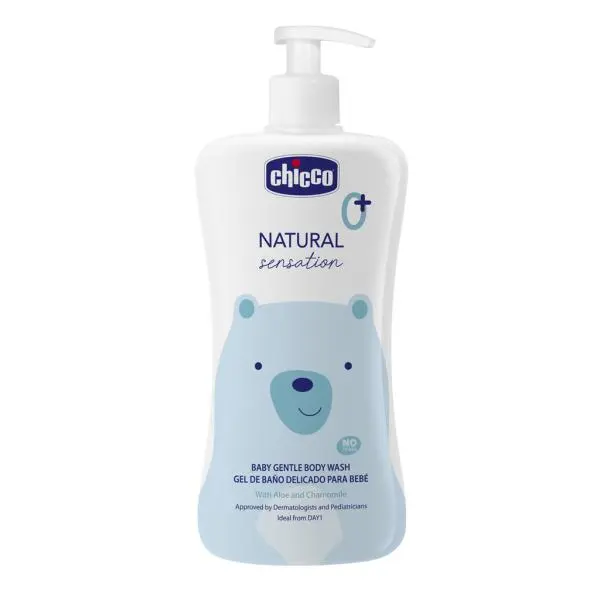 CHICCO Sprchový gel s aloe a heřmánkem Natural Sensation 500ml, 0m+