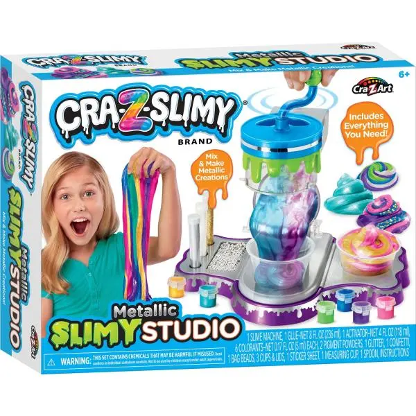 Cra-Z-Slimy Továrna na výrobu slizu - metalické barvy