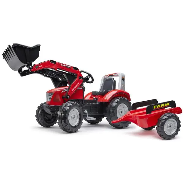 Falk Šlapací traktor 3020AM - Mc Cormick X.7 s přívěsem