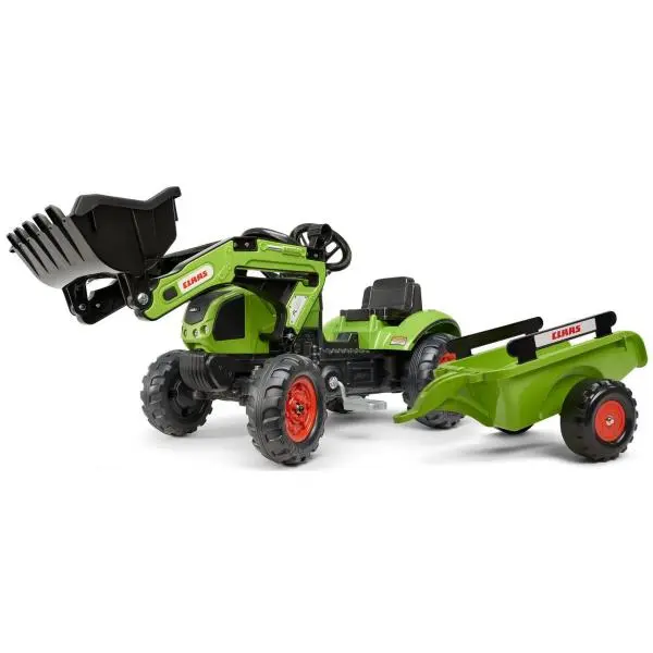 Falk Šlapací traktor 2040AM Claas Arion 410 nakladačem a vlečkou (VÝPRODEJ)