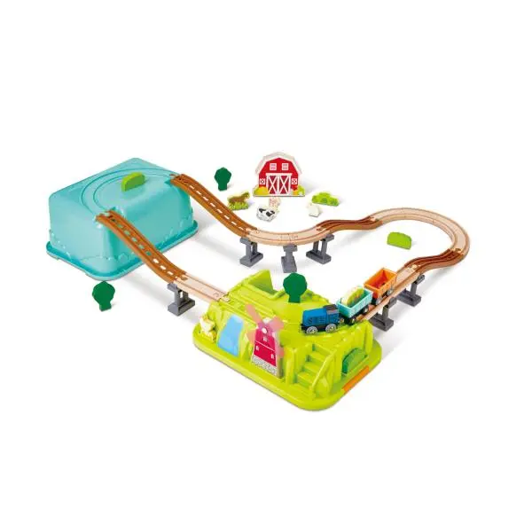 Hape Vláčkodráha set v boxu - Farma