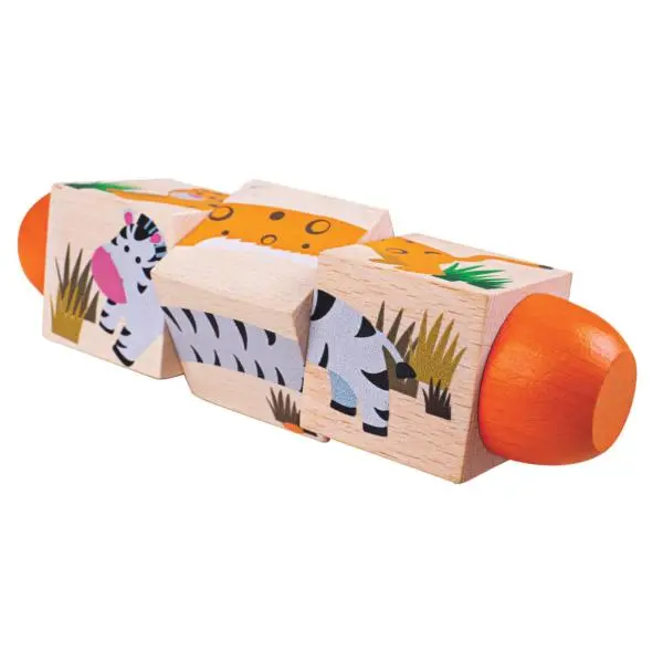 Bigjigs Toys Motorický válec život v džungli