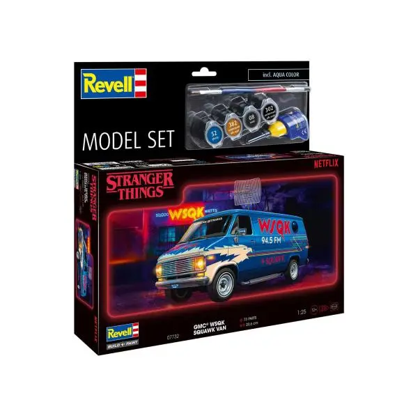 Revell ModelSet STRANGER THINGS auto 67732 GMC® WSQK Squawk Van 1:25