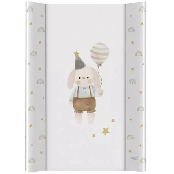 CEBA Podložka přebalovací 2-hranná s pevnou deskou (50x70) Ultra Light - Birthday Bunny