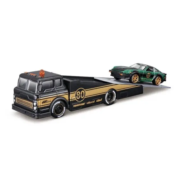 Maisto - Design Elite přepravní, Ramp Truck + 1980 Datsun 280ZX (S130), 1:64