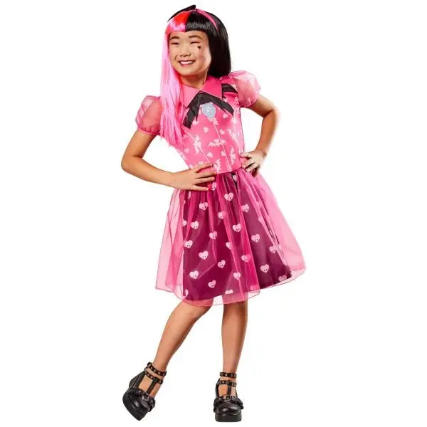 MONSTER HIGH Draculaura dětský kostým velikost XS(110-116cm)