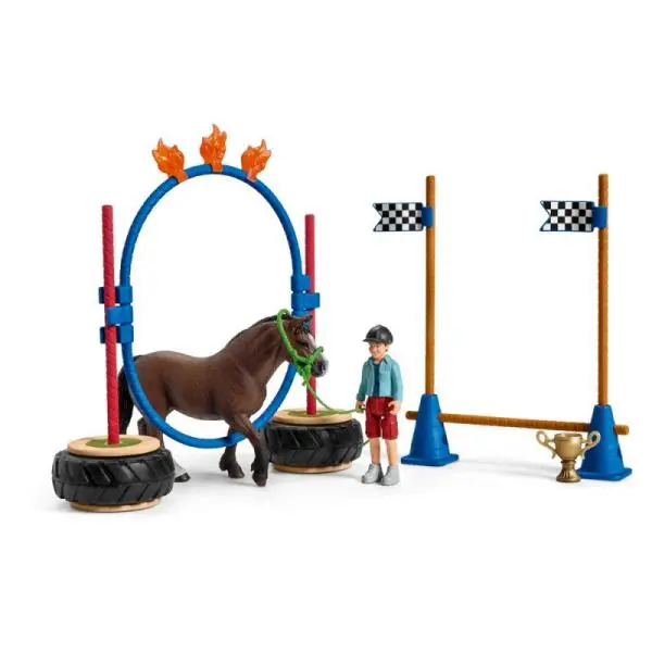 Schleich Závod v agility pro poníky