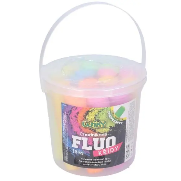 Chodníkové křídy FLUO 15ks