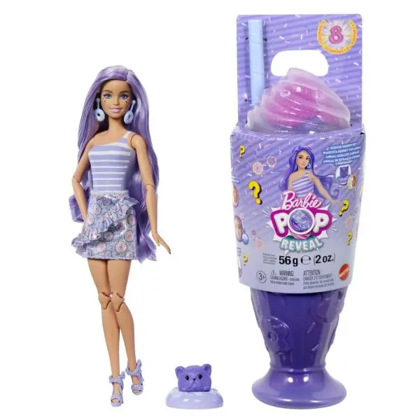 Barbie pop reveal Barbie odměny - fialová