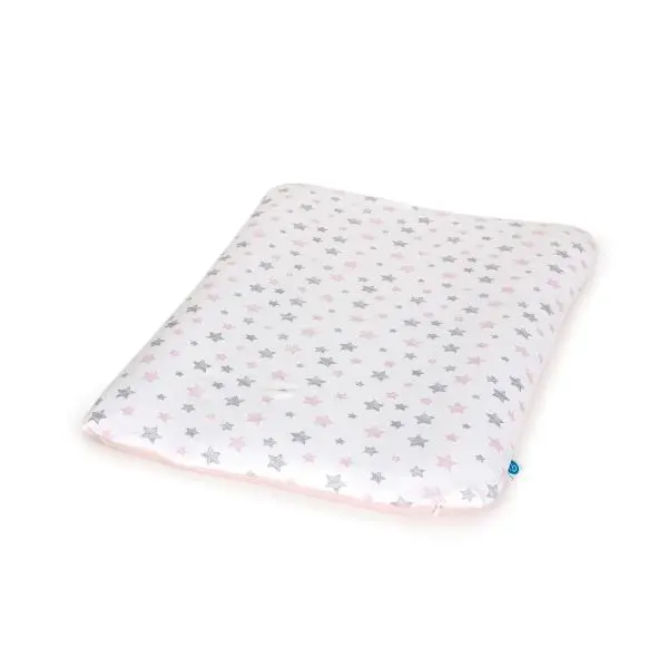 Ceba Potah na měkkou přebalovací podložku 50 x 70 Grey Stars + Pink Stars 2ks
