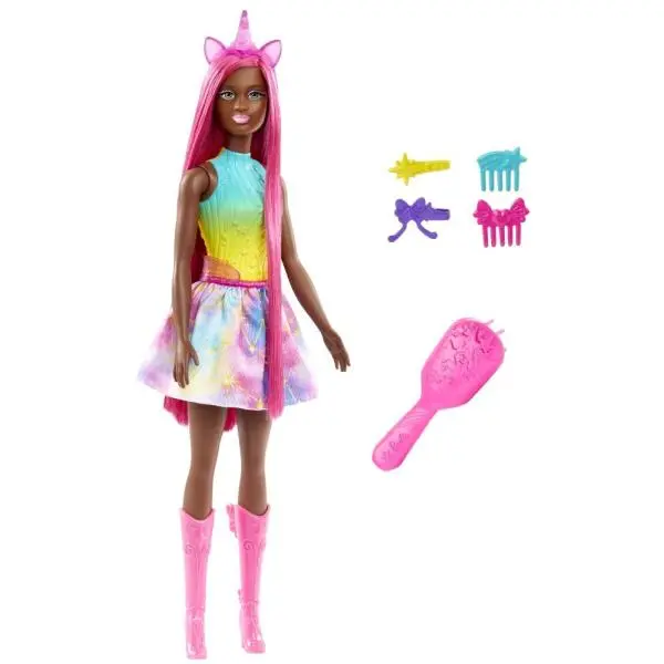 Barbie®POHÁDKOVÁ PANENKA S DLOUHÝMI VLASY - VÍLA JEDNOROŽEC