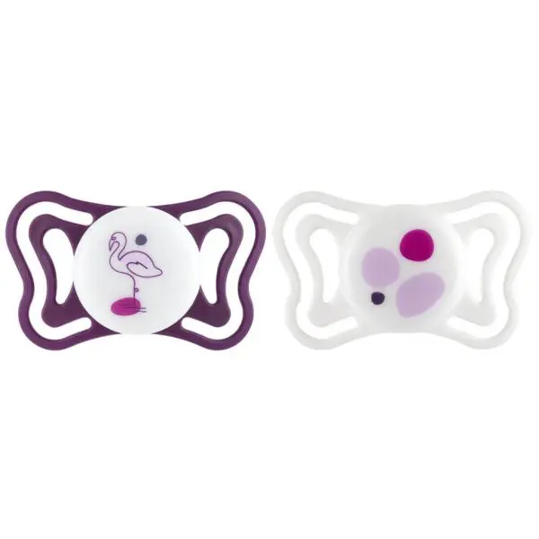 CHICCO Dudlíky Physioforma Light silikonové ortodontické růžové 16-36m, 2 ks
