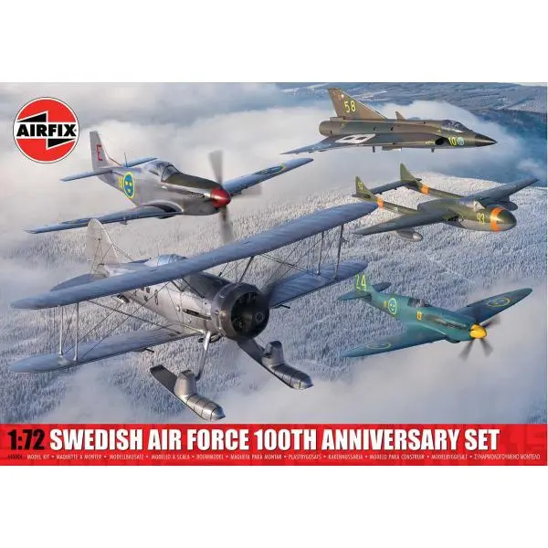 Classic Kit letadla A40004 - Swedish Air Force 100th Anniversary Set (Multi Pack) (1:72)