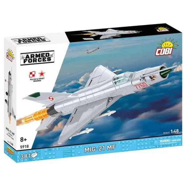 Cobi 5918 mig-21 mf (polsko / sssr), 1:48, 381 k