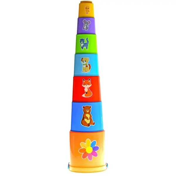 Pyramida skládací kalíšky s obrázky