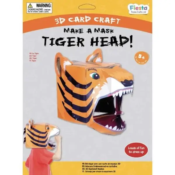 Fiesta Crafts Kreativní sada 3D maska Tygr