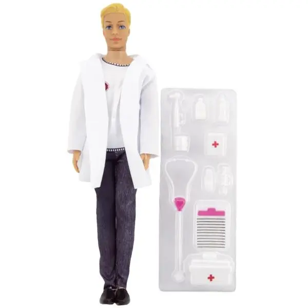 Teddies Panáček doktor s doplňky - 30 cm