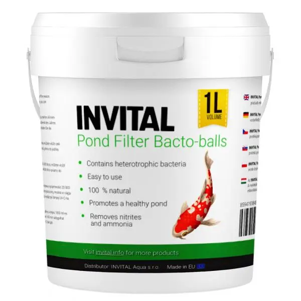 INVITAL Filtr na rybníky Bacto-balls 1l