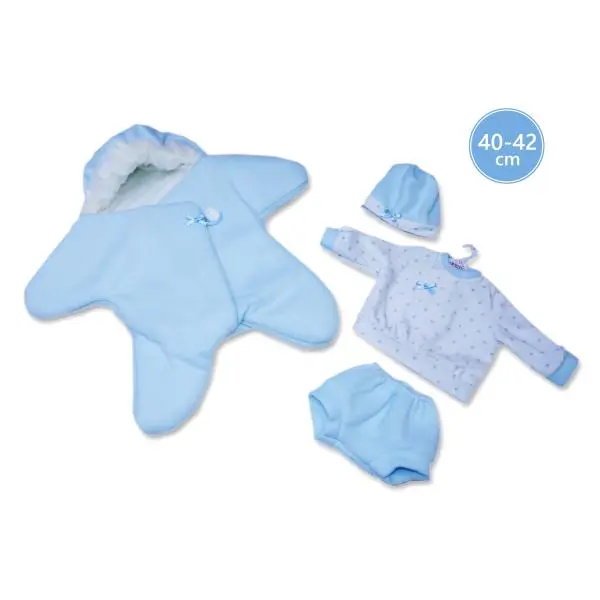 Llorens M740-37 obleček pro panenku miminko New born velikosti 40-42 cm