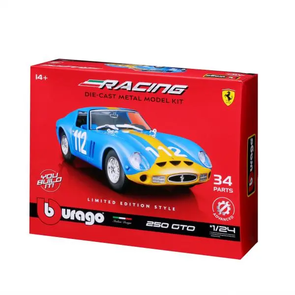 Bburago 1:24 Ferrari Racing Model KIT GTO 250 Blue