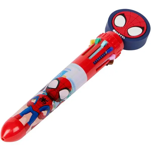 Mikro trading Spidey a jeho úžasní přátelé - Multibarevná propiska s 10 barvami - 16 cm