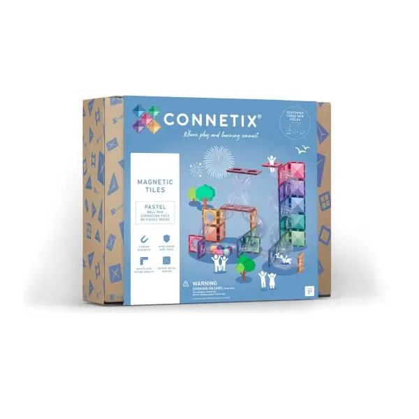 Connetix Tiles - Rozšíření ke kuličkové dráze PASTEL 80 ks