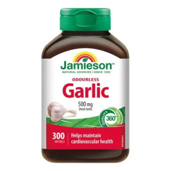 JAMIESON Česnek bez zápachu 500mg cps.300