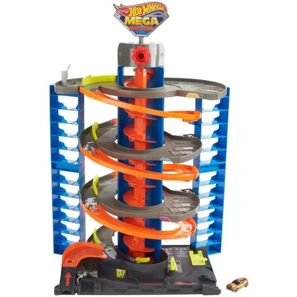 Mattel Hot Wheels City vylepšená mega garáž GTT95
