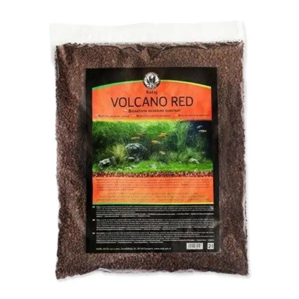 Substrát Rataj Volcano Red červený akvarijní 2l