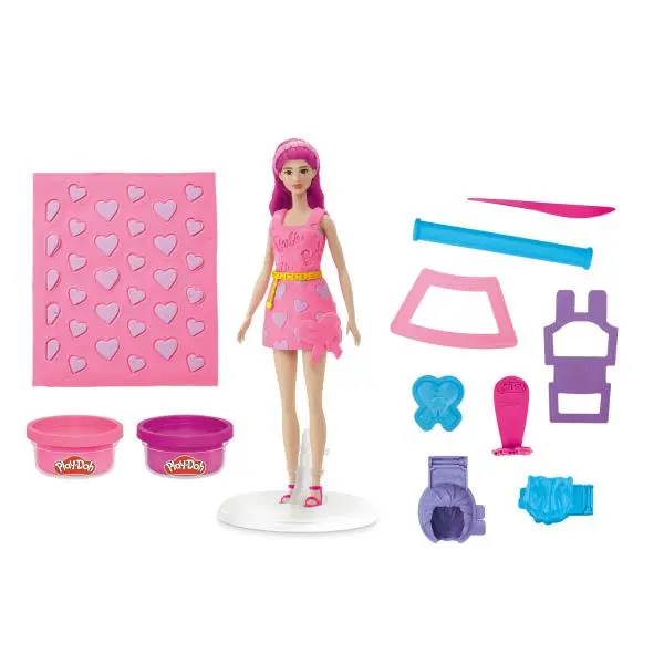 Play-Doh Barbie vlasy a srdce