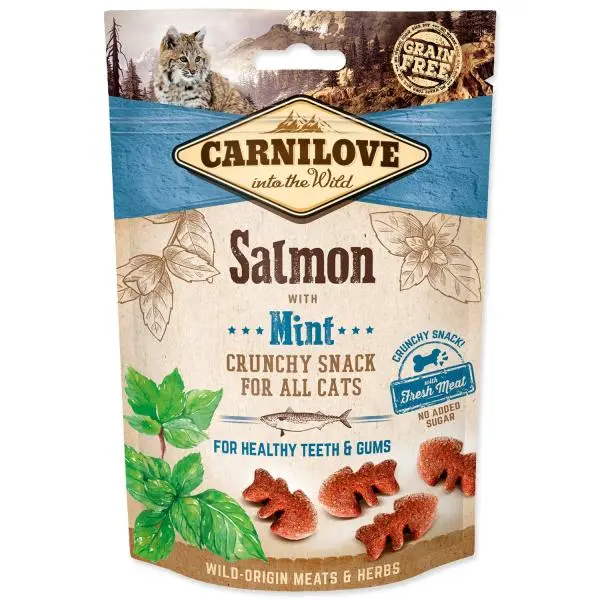 Carnilove Cat Crunchy Snack Salmon with Mint 50g