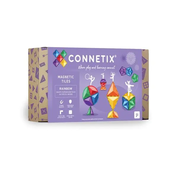 Connetix Tiles - Magnetická stavebnice Shapes Expansion 36 ks