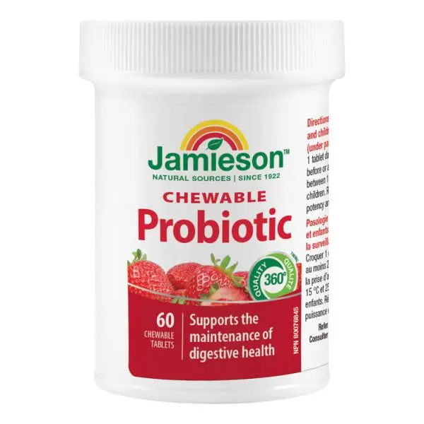 Jamieson Probiotic jahoda 60 cucacích tablet