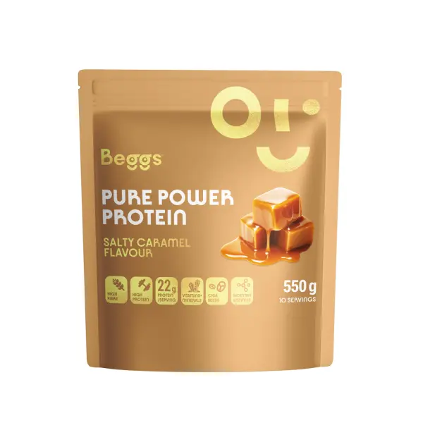 Beggs Pure Power Protein Slaný Karamel (550 g)