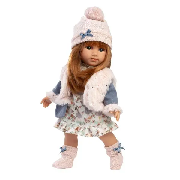 Rappa Llorens 53555 Nicole – realistická panenka s měkkým látkovým tělem – 35 cm