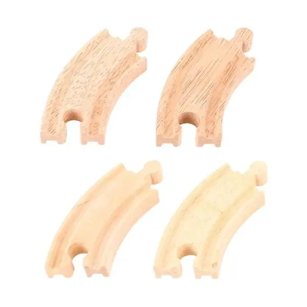 Vláčkodráha koleje - Zatáčka krátká, 4ks (Bigjigs)